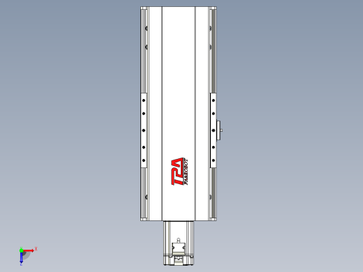 日规模组半封闭丝杆TPA-HNR-202D-2510C-L150-M-C-P75-N3俯视缩略图