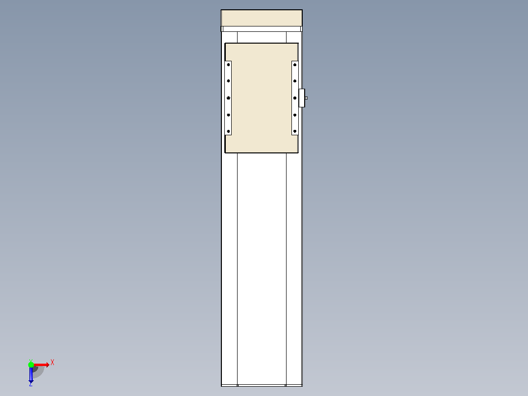 滚珠丝杠直线轴带导轨全封闭TPA-HCR-220D-3210C-L600-MP-Y-P1K-N3俯视图