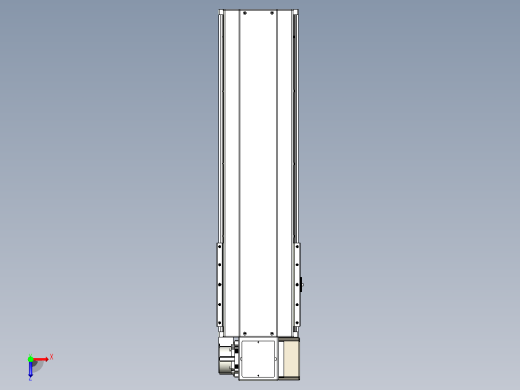 皮带直线轴半封闭可选导轨TPA-HNB-220D-176-L500-RP-C-P1K-N3俯视缩略图
