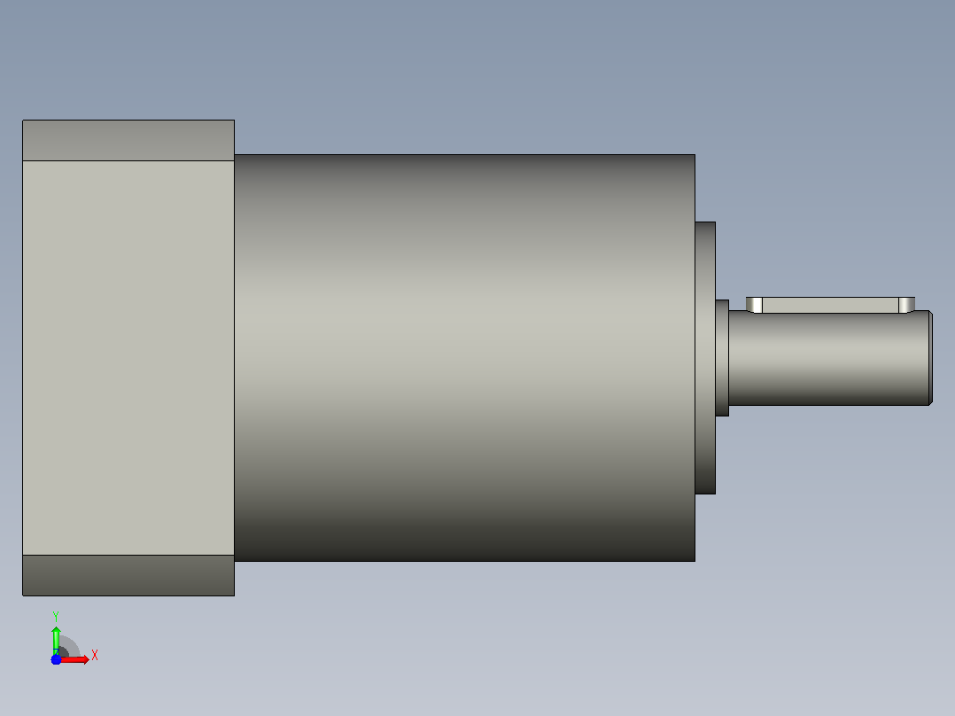 间隙减速器gearbox_gbx060005k_gbk_060_070_3_f前视图