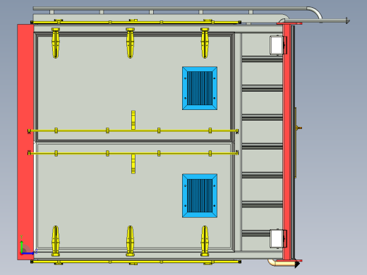 移动式渗碳剂工作站CATIA V5 r21模型左视缩略图