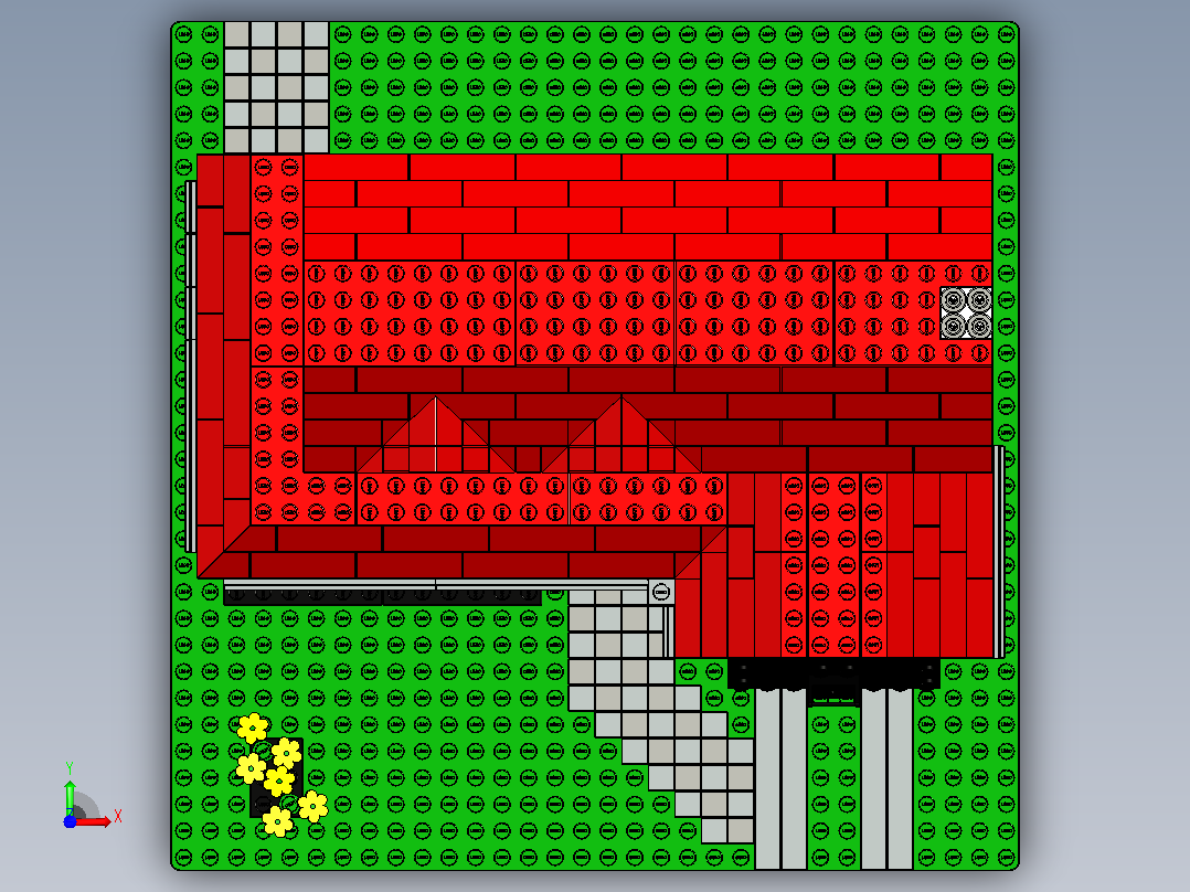 乐高4956房子前视图