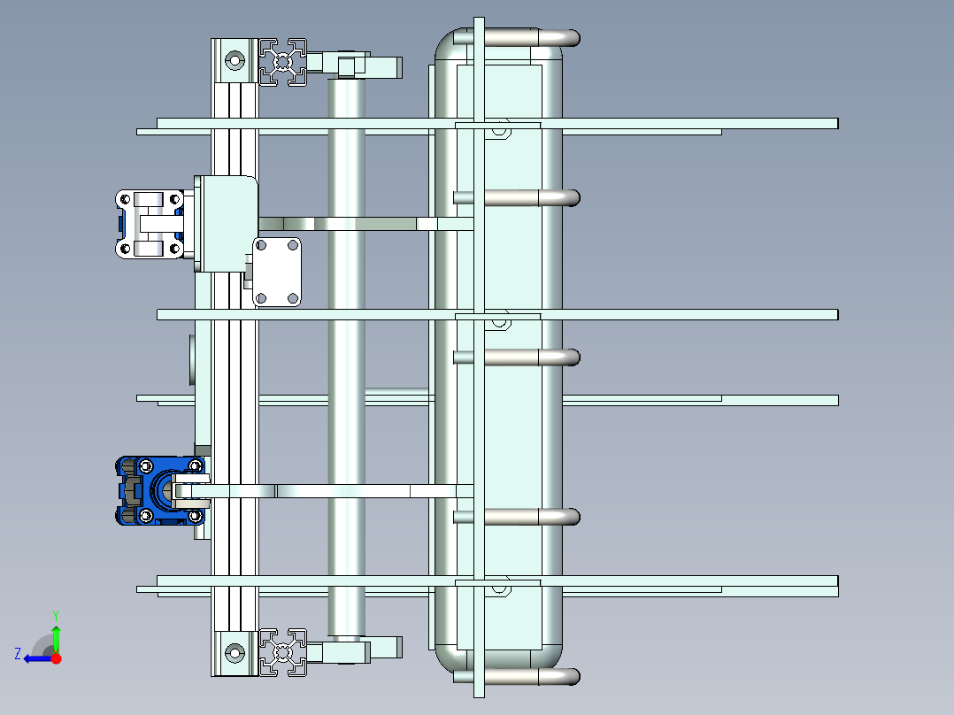 气缸驱动抓手右视图