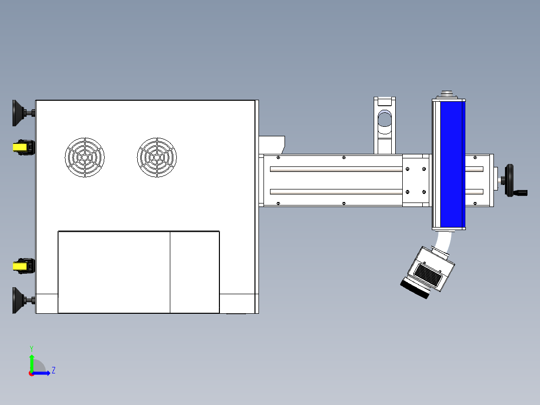 激光打标机30左视图