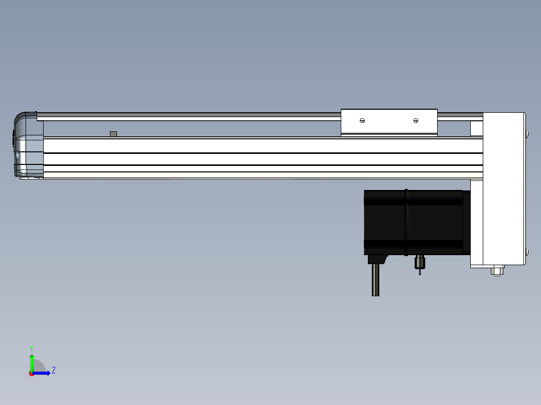 Toyo东佑达直线模组-ETH10-250-BM-200W左视图