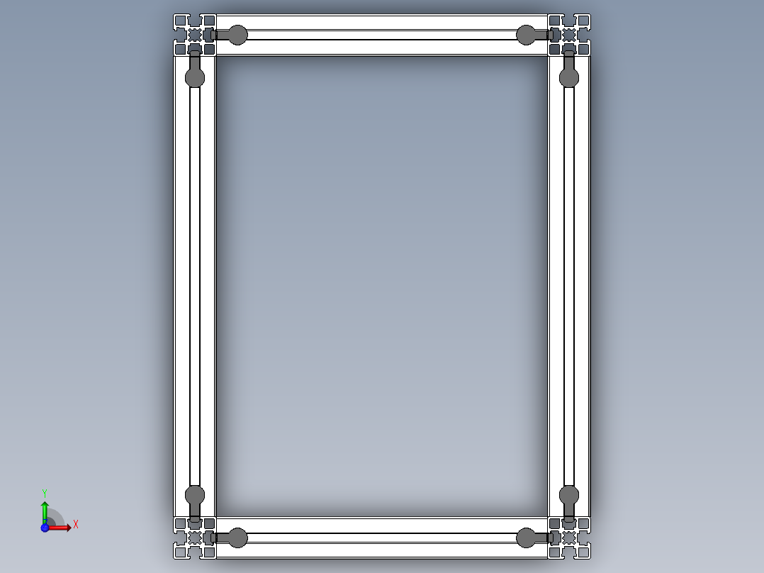 moc上料架小车前视图