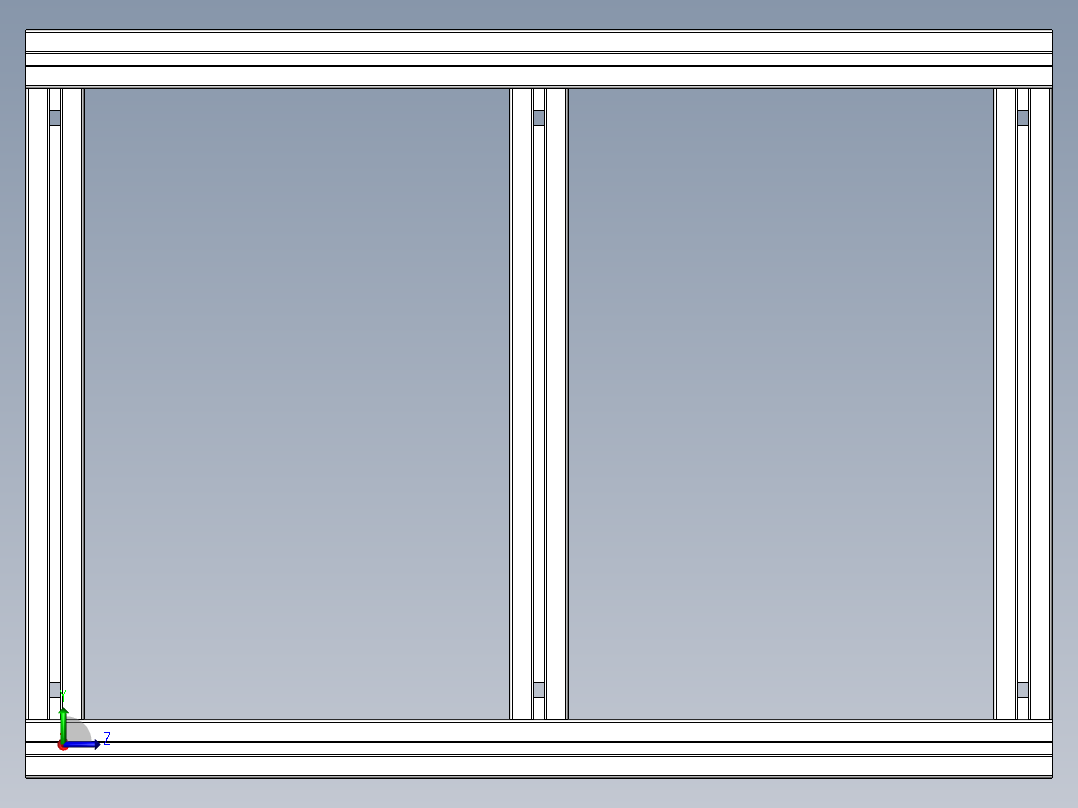 moc上料架小车左视图