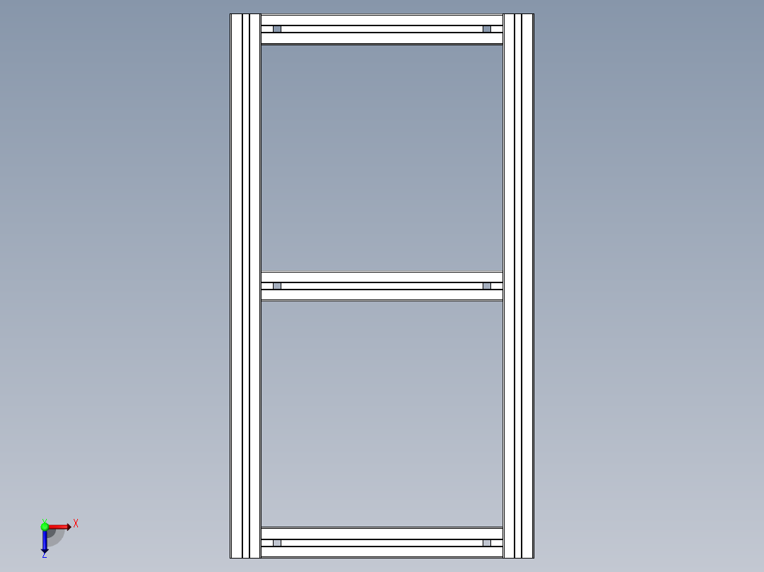 moc上料架小车俯视图