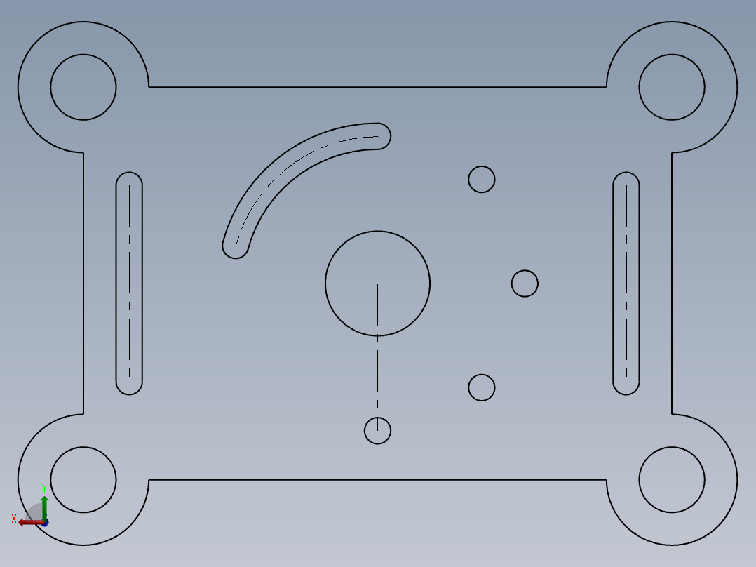 SW建模练习题-practice 27后视图