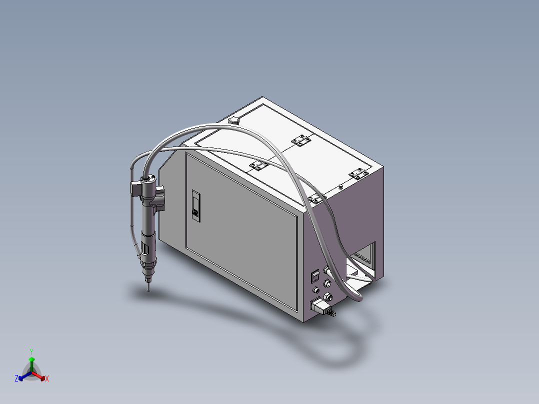 螺丝排列供料机正等轴测图