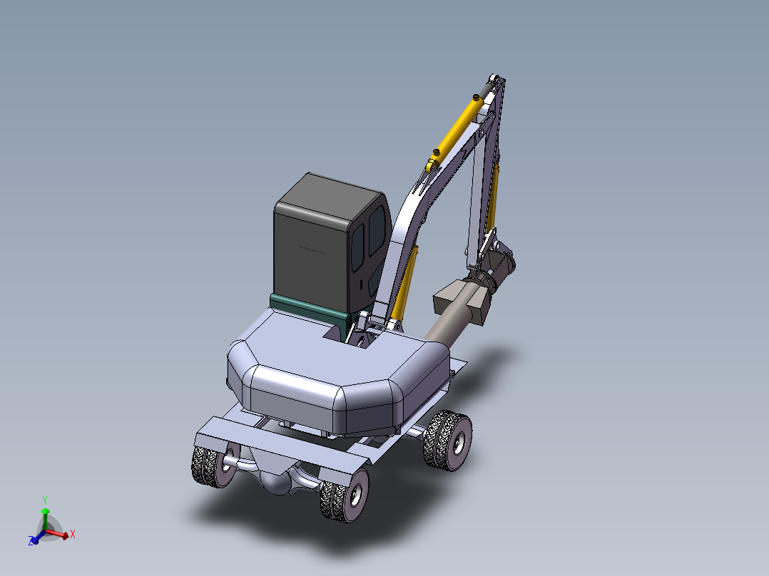 挖掘机改装整车上装部件