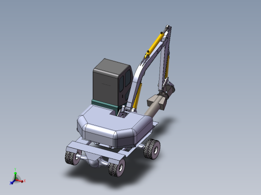 挖掘机改装整车上装部件