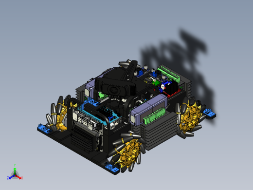 麦克纳姆轮拍摄机器人车