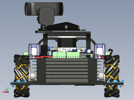 麦克纳姆轮拍摄机器人车后视缩略图