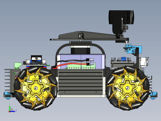 麦克纳姆轮拍摄机器人车左视缩略图