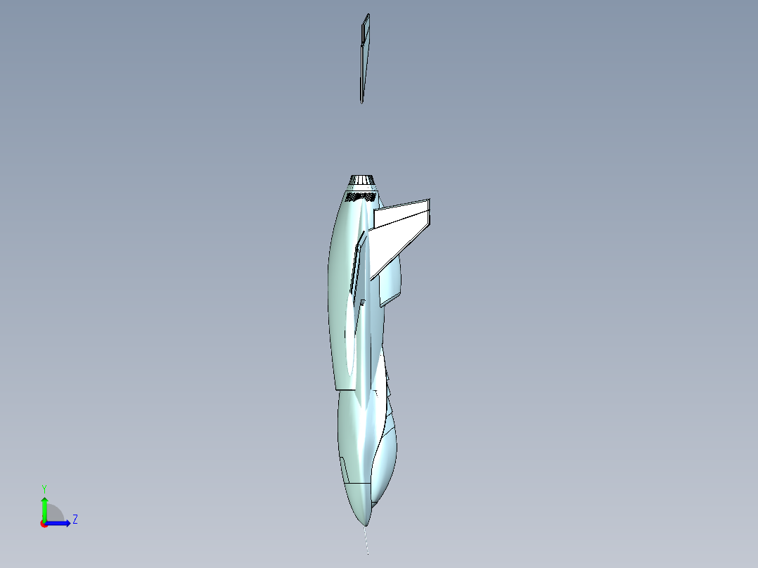 超级英雄飞机左视图