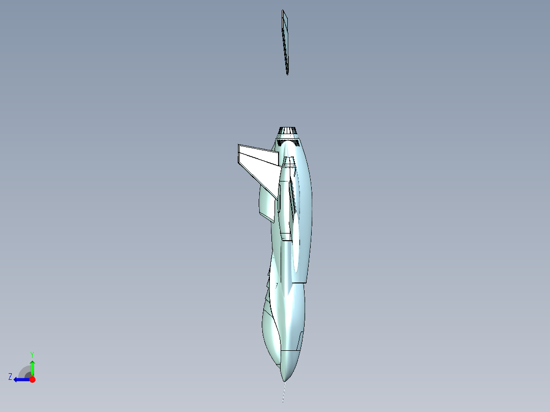 超级英雄飞机右视图