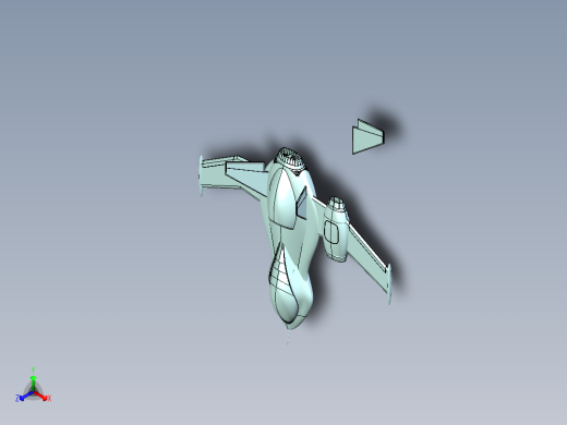 超级英雄飞机正等轴测缩略图