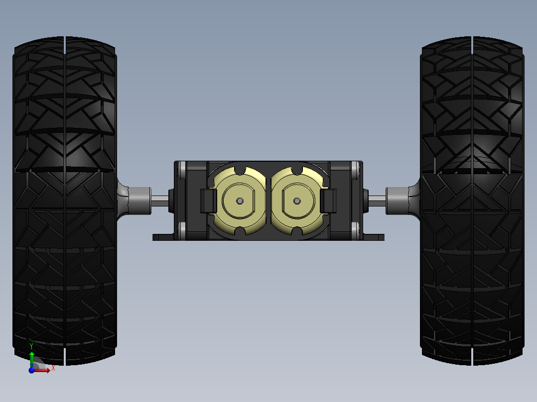 轮毂电机 (2)前视图