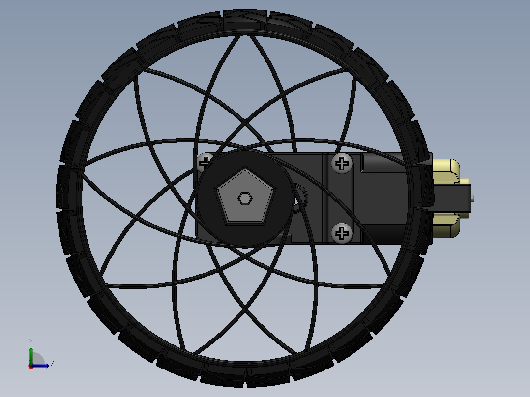 轮毂电机 (2)左视图