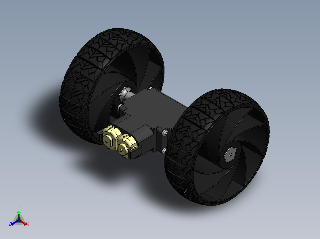 轮毂电机 (2)正等轴测图