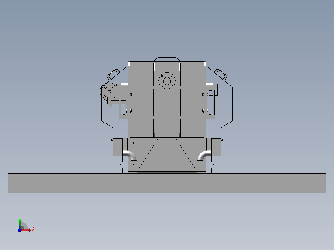 压滤机复杂前视图