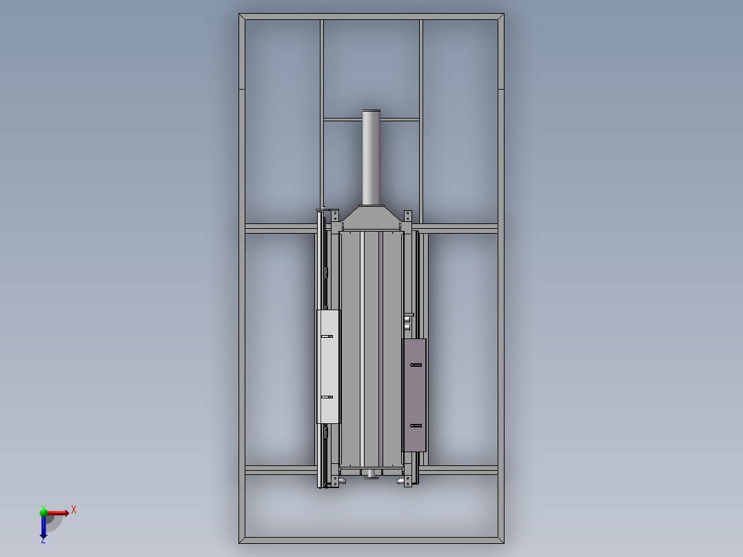 压滤机复杂俯视图