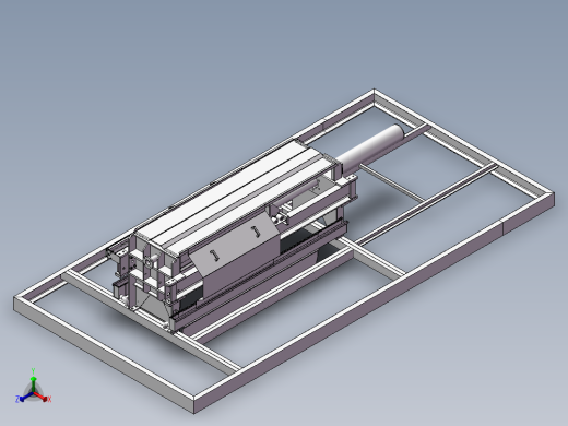 压滤机复杂正等轴测缩略图