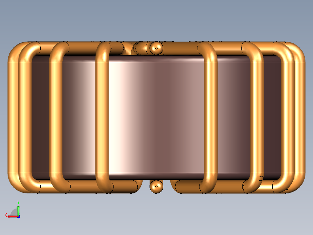 环形电感13毫米x 7毫米后视图