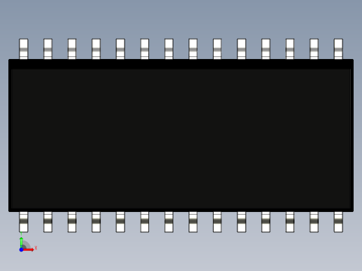 SOIC封装宽14、16、18、20、24和28引脚前视缩略图