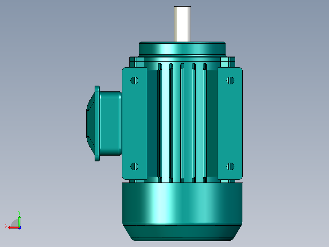 UG网兜输入和热封机构后视图