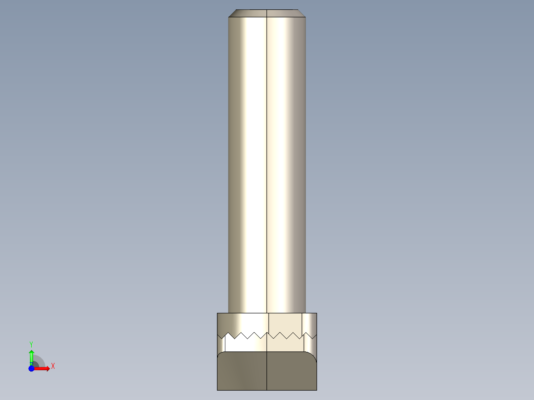 型材-BR M6X25 TBOLT KJN523922前视图