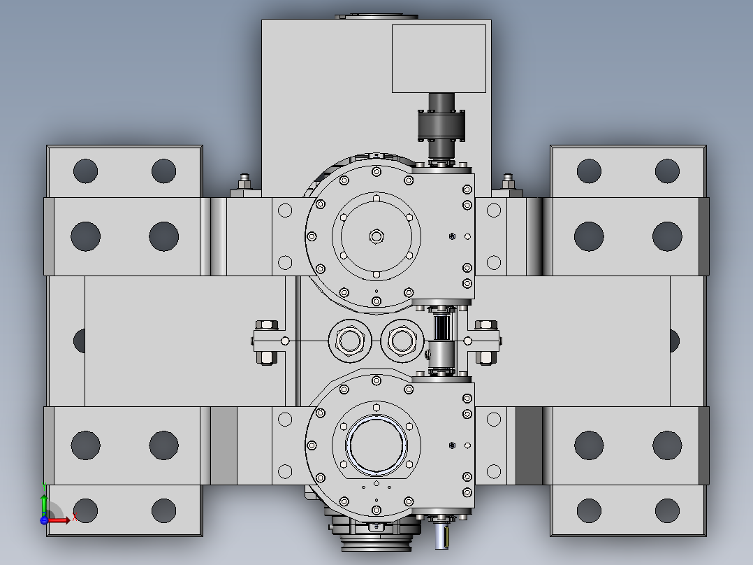 金属条压制机前视图