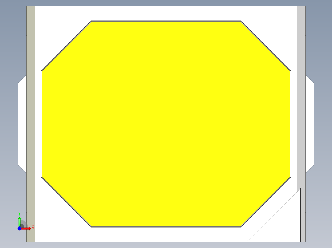 白色2835表面贴装LED前视图