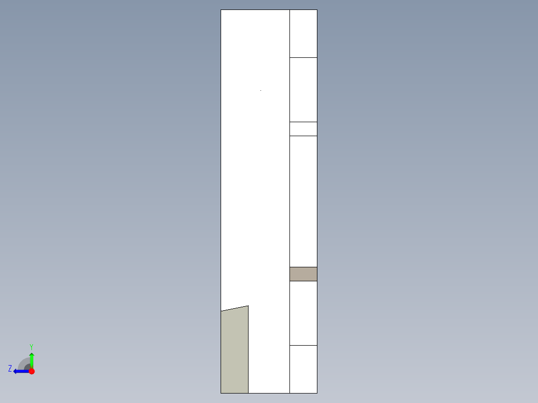 白色2835表面贴装LED右视图