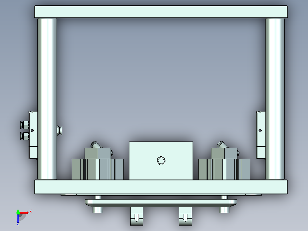 MCLG-C笔记本CNC工装夹具三维模型cnc2俯视图