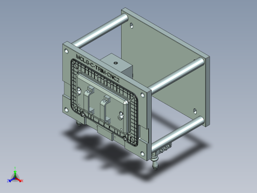 MCLG-C笔记本CNC工装夹具三维模型cnc2正等轴测缩略图