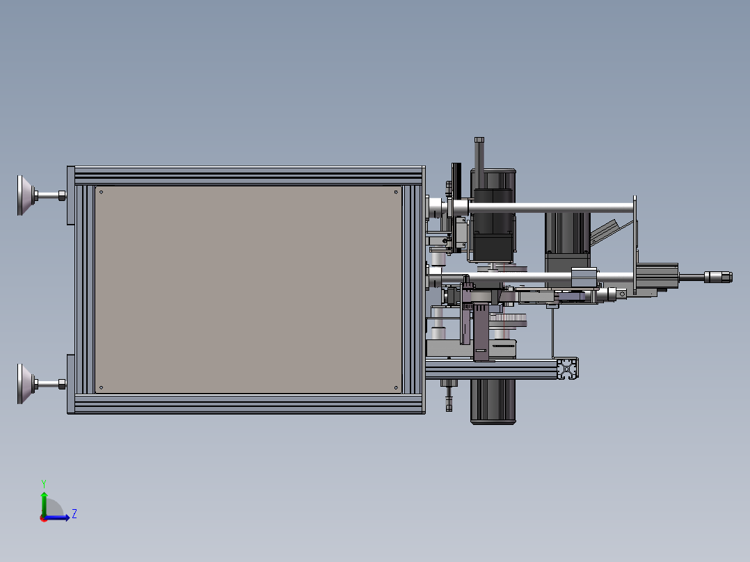圆环套筒零件清洗设备sw18可编辑左视图