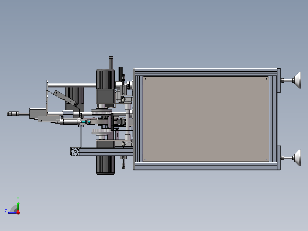 圆环套筒零件清洗设备sw18可编辑右视图