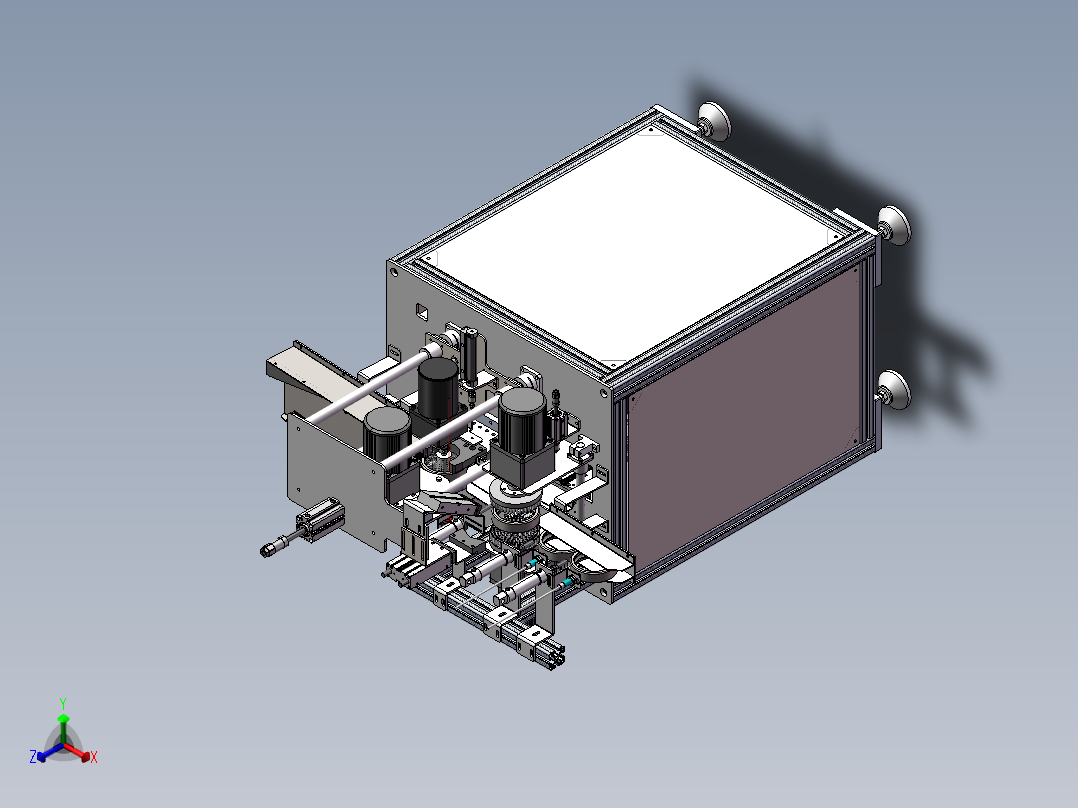 圆环套筒零件清洗设备sw18可编辑正等轴测图