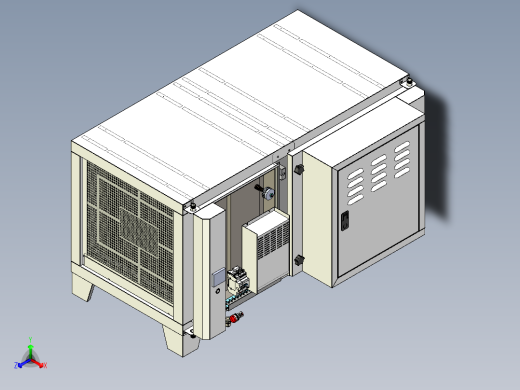高效油烟净化器step+cad