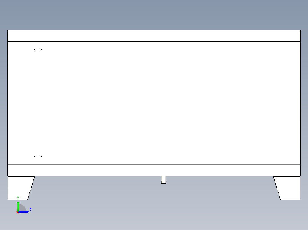 高效油烟净化器step+cad左视图