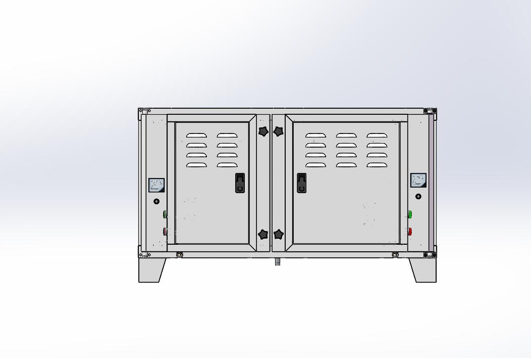 高效油烟净化器step+cad