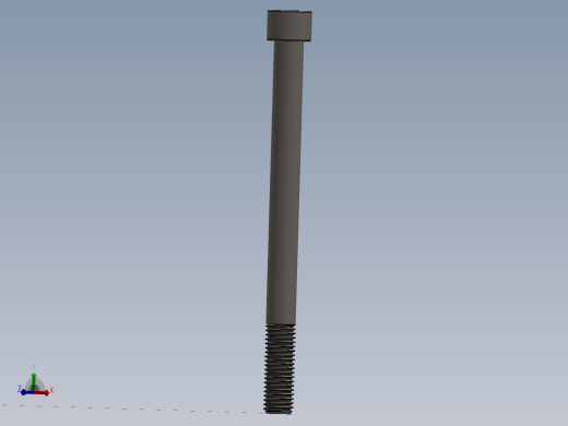 Screw_DIN_912_M12x150_A2.SLDPRT公制内六角螺钉