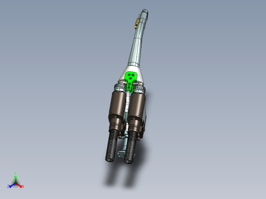 双出丝焊枪正等轴测缩略图