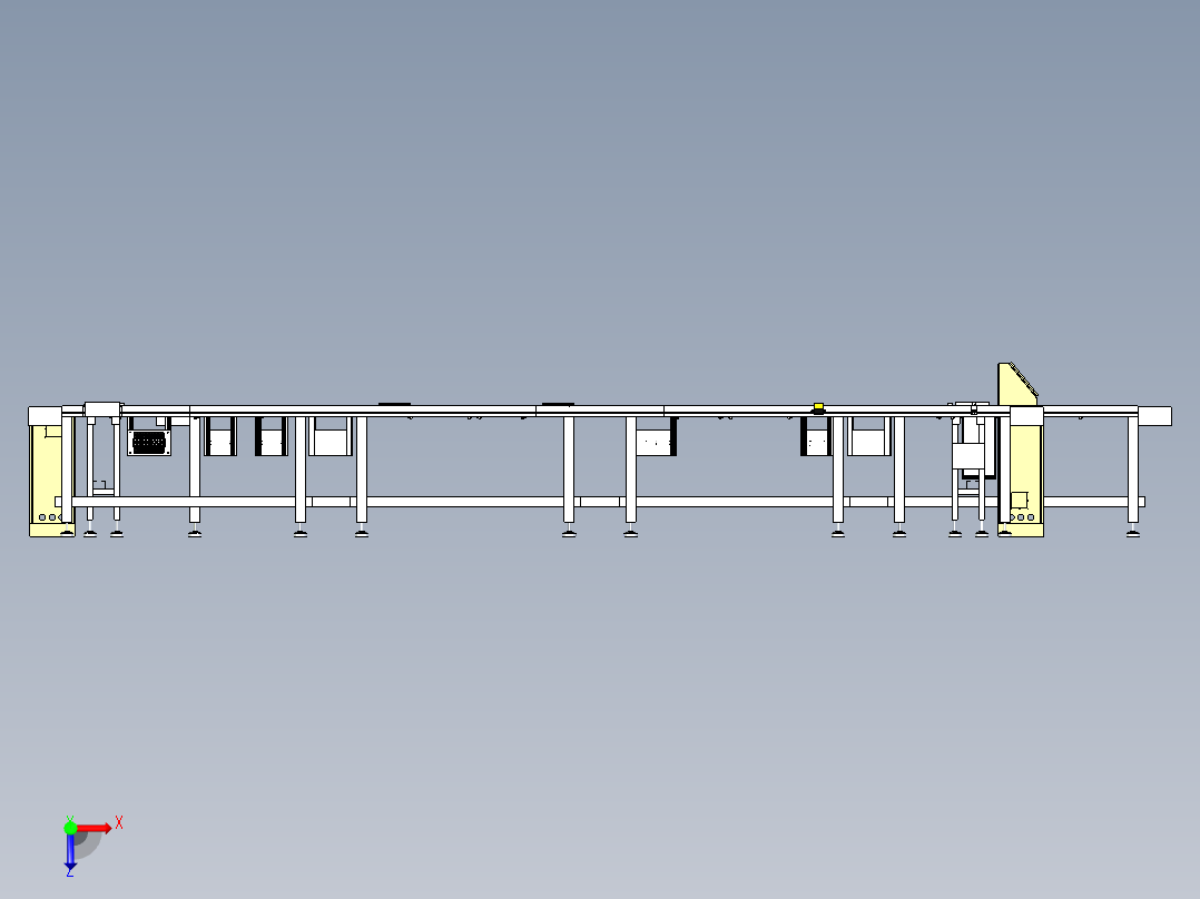 框架循环输送线设计俯视图