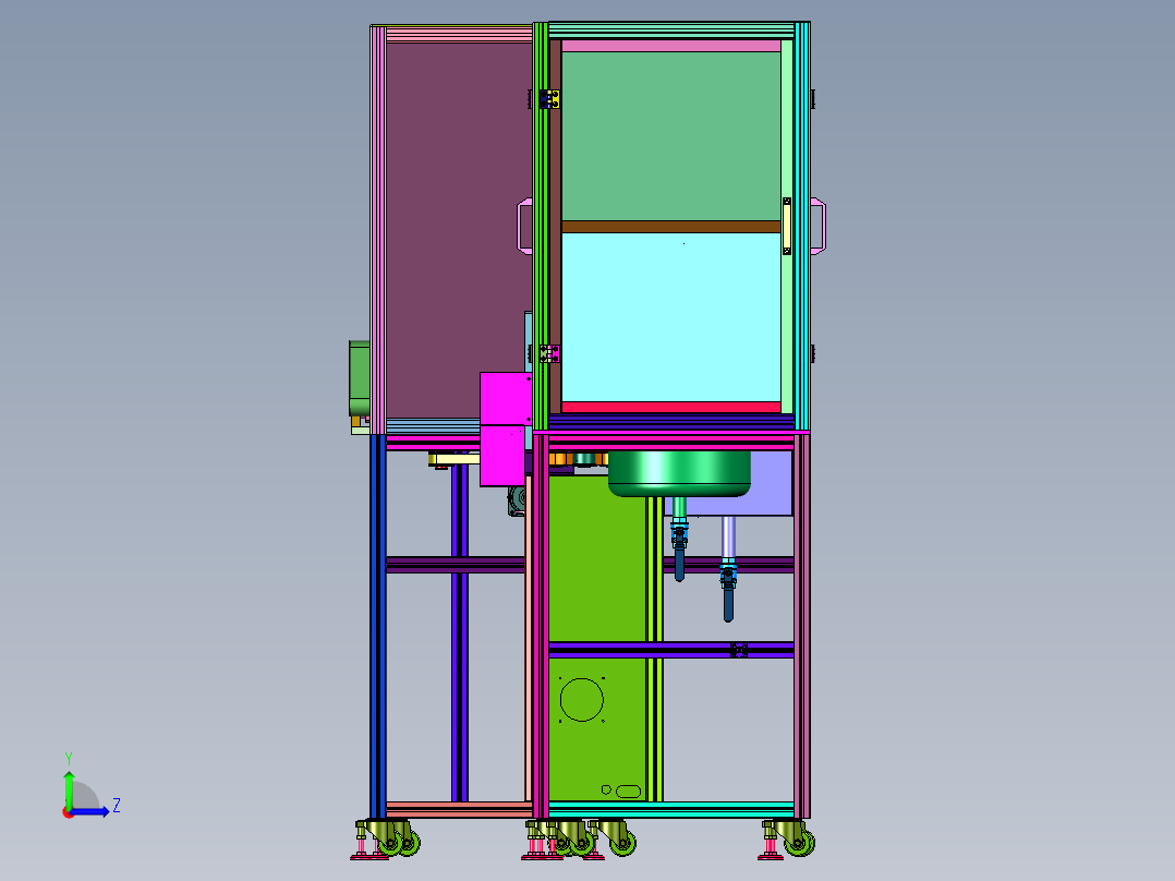 纤维低温溶液的高效纺丝制备左视图