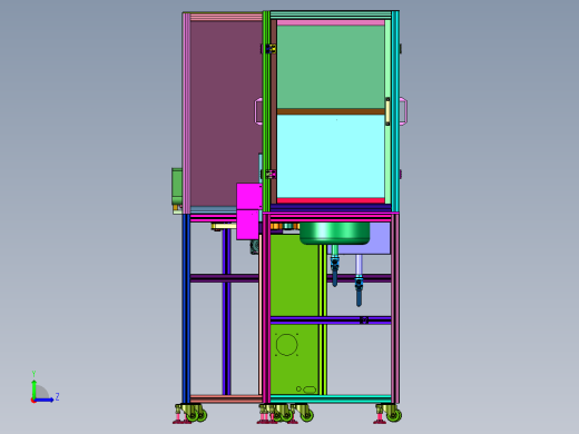 纤维低温溶液的高效纺丝制备左视缩略图