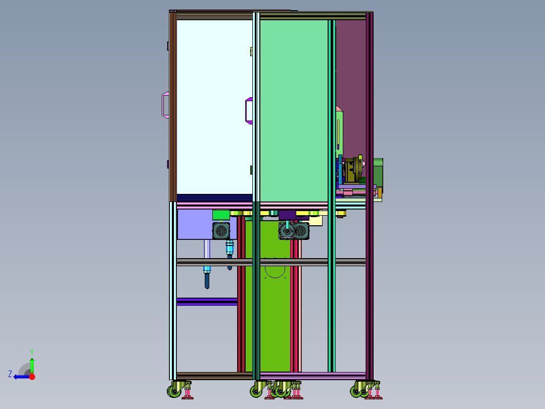 纤维低温溶液的高效纺丝制备右视图