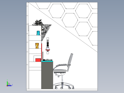 A2004557-可伸缩剪刀灯 - 2321左视缩略图